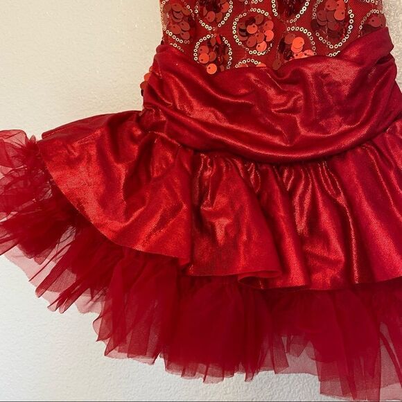 Weissman Dance costume Red tutu ballet jazz dress leotard 6150 small child SC 6 - Picture 6 of 13